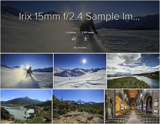 Irix 15mm F/2.4 Firefly Lens